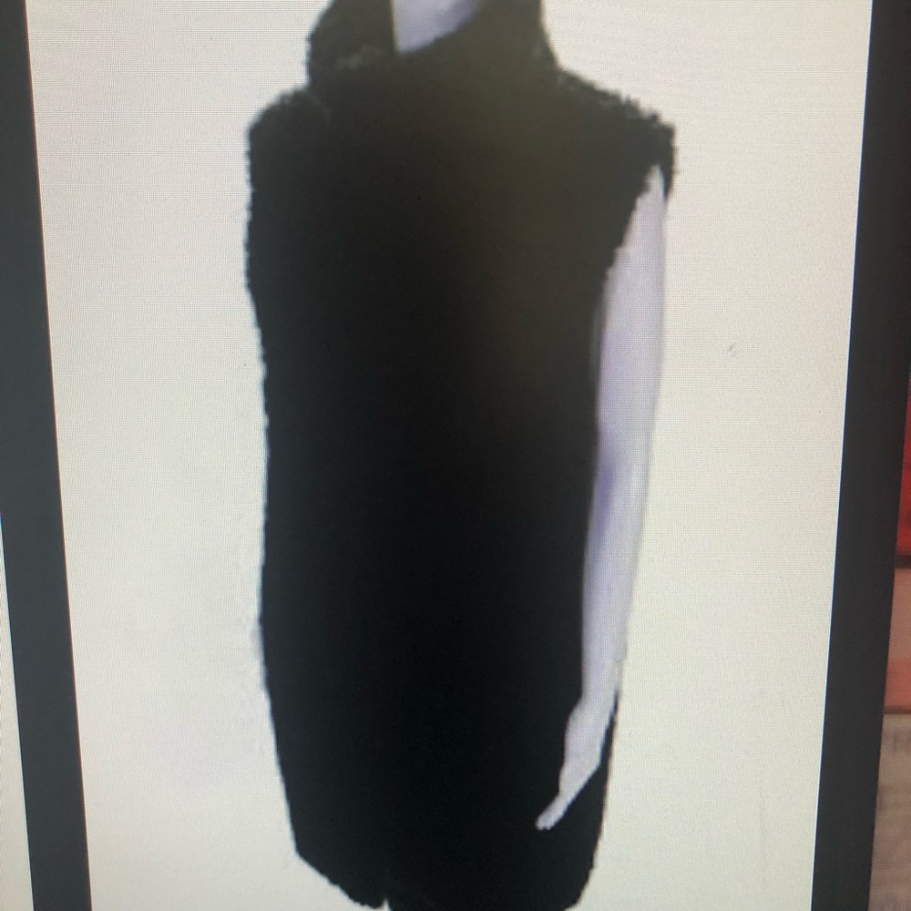 Theory Faux Sherpa Vest. View 3